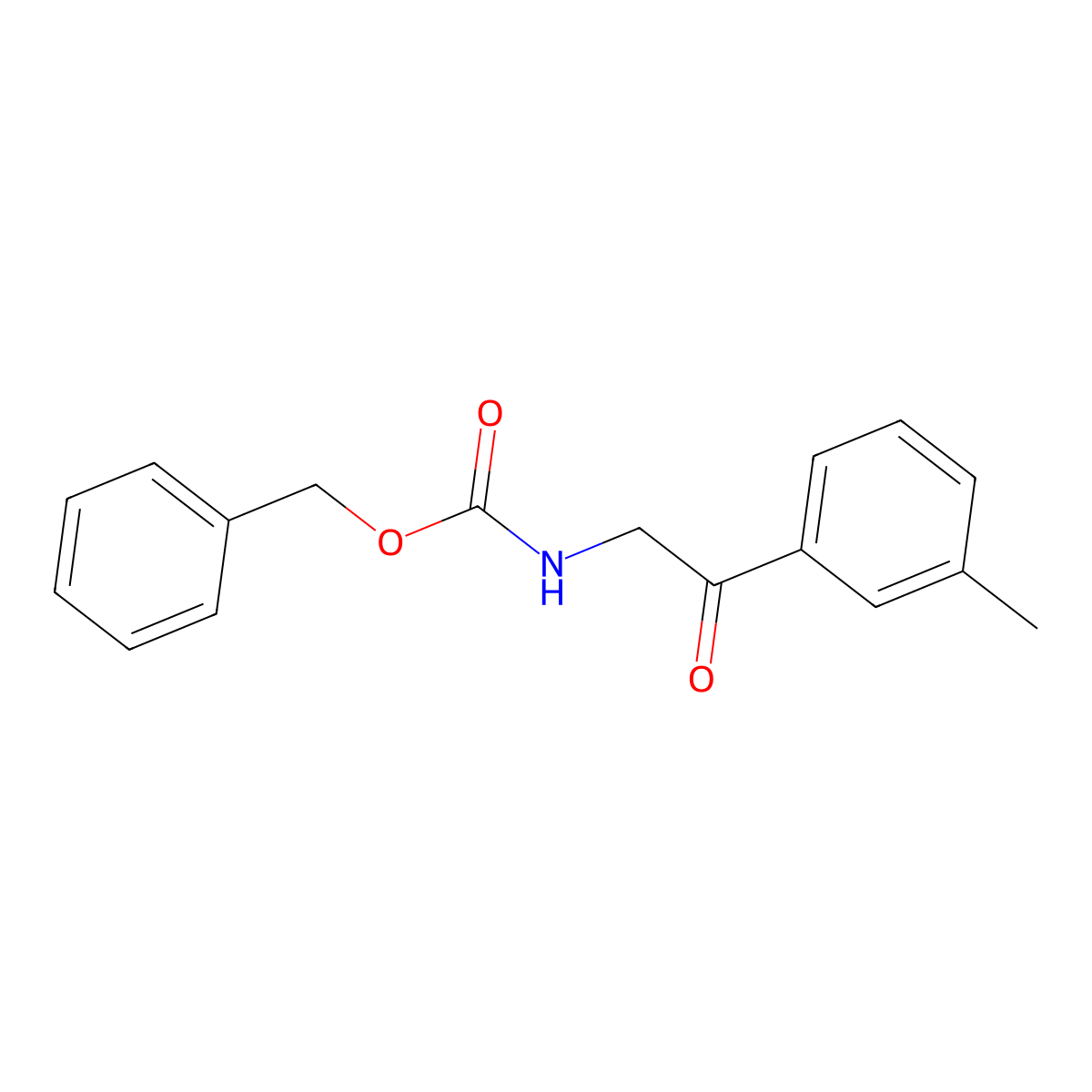 benzyl N-[2-(3-methylphenyl)-2-oxoethyl]carbamate molecular structure, CAS 2009494-40-8