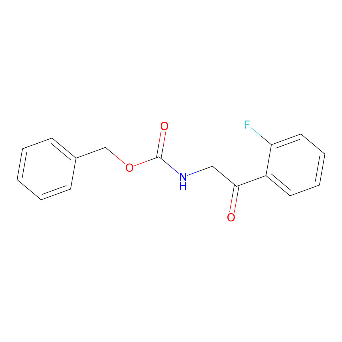 benzyl N-[2-(2-fluorophenyl)-2-oxoethyl]carbamate molecular structure, CAS 2009494-57-7