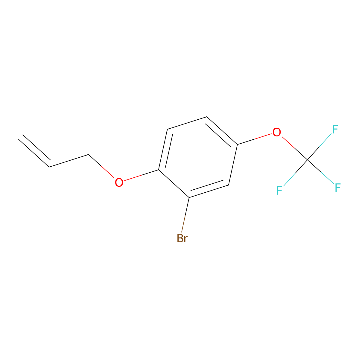 1-Allyloxy-2-bromo-4-trifluoromethoxy-benzene molecular structure, CAS 200956-16-7