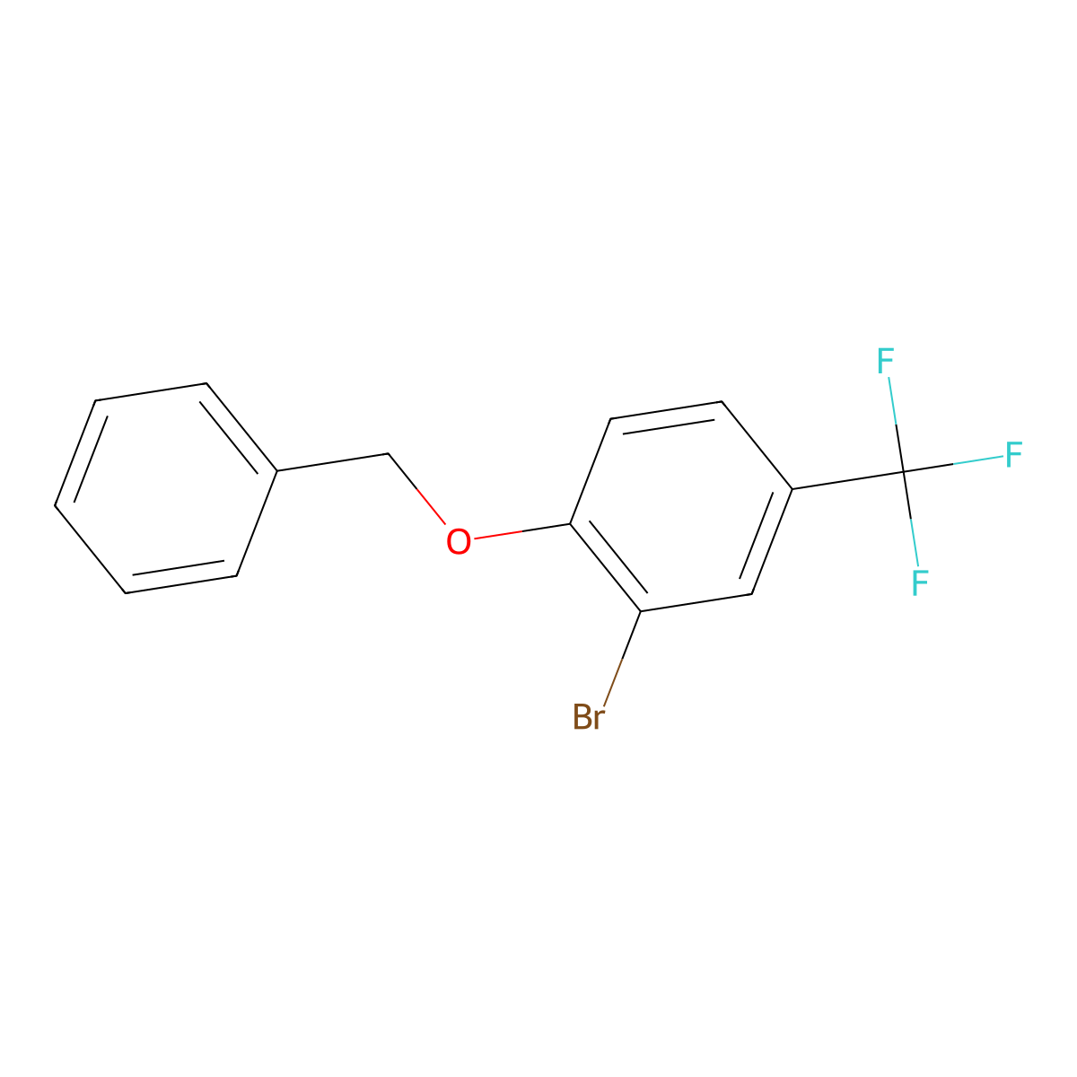 1-(Benzyloxy)-2-bromo-4-(trifluoromethyl)benzene molecular structure, CAS 200956-32-7