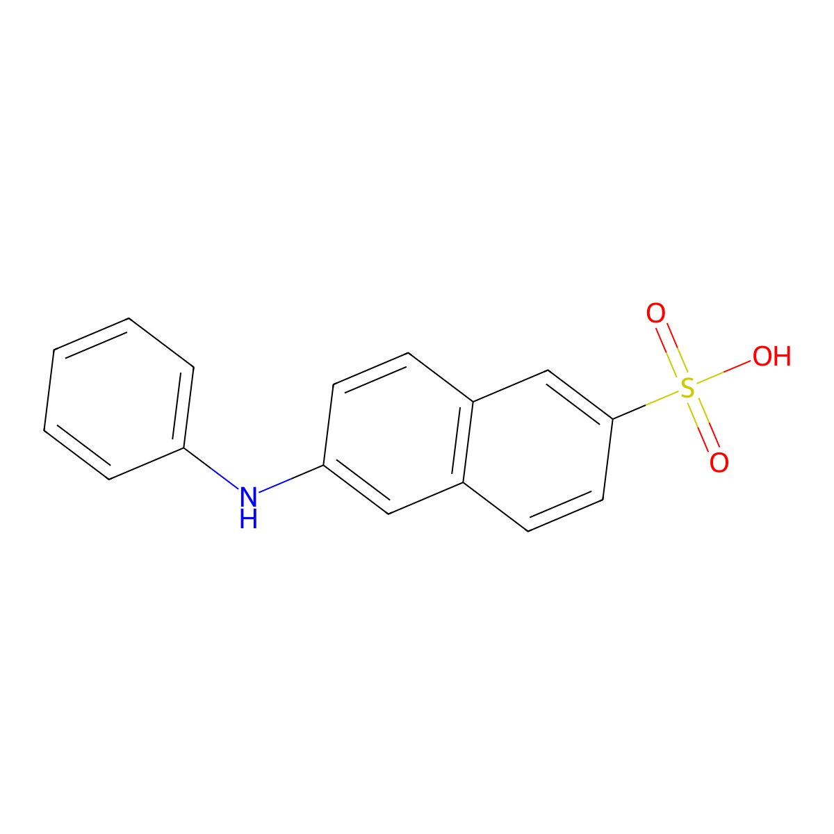 6-(Phenylamino)naphthalene-2-sulfonic acid molecular structure, CAS 20096-53-1