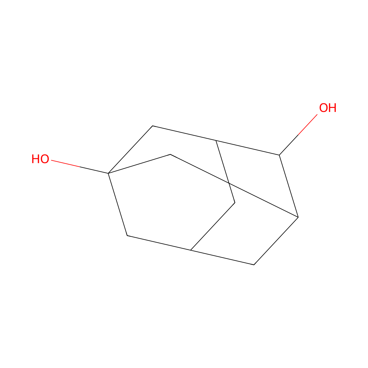 Adamantane-1,4-diol molecular structure, CAS 20098-16-2
