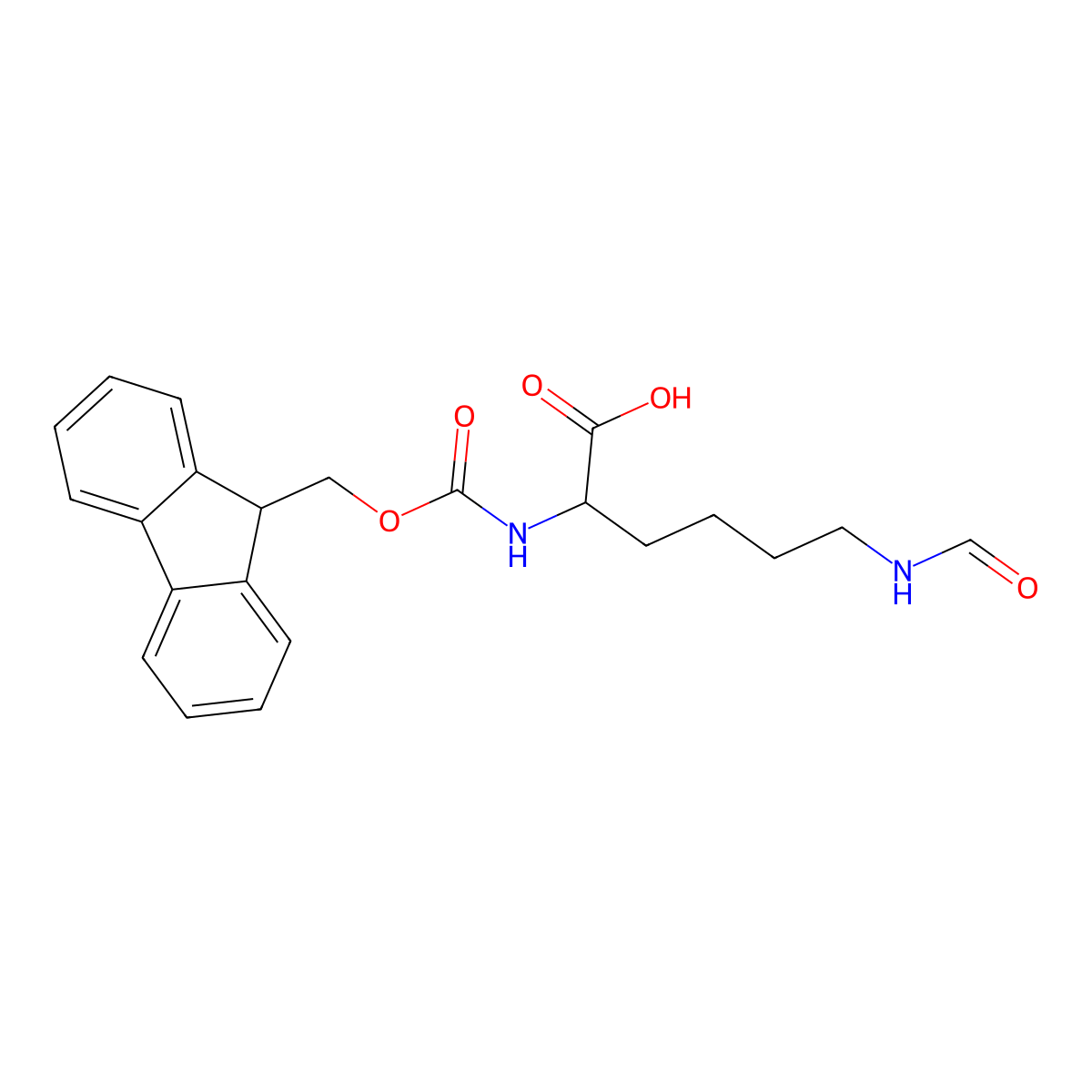 Fmoc-Lys(FOR)-OH molecular structure, CAS 201004-23-1