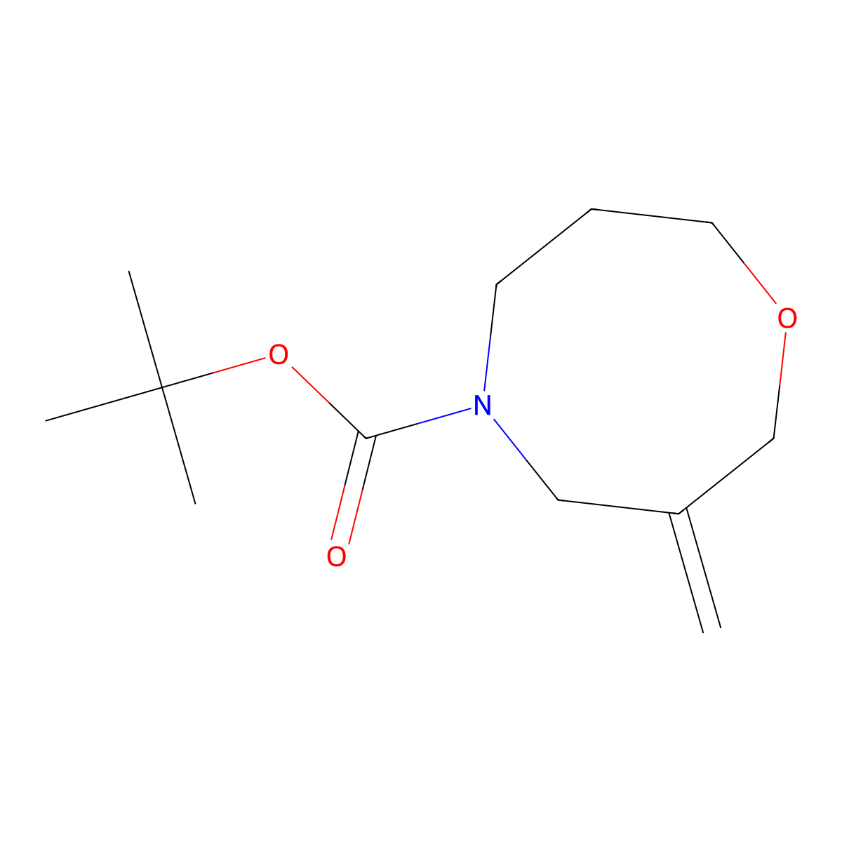tert-Butyl 3-methylene-1,5-oxazocane-5-carboxylate molecular structure, CAS 2010093-09-9