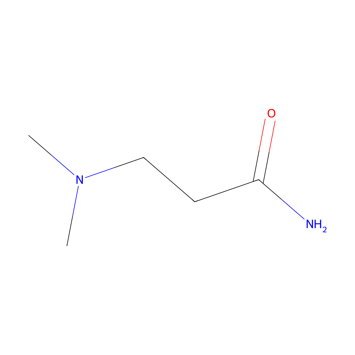 3-(Dimethylamino)propanamide molecular structure, CAS 20101-88-6