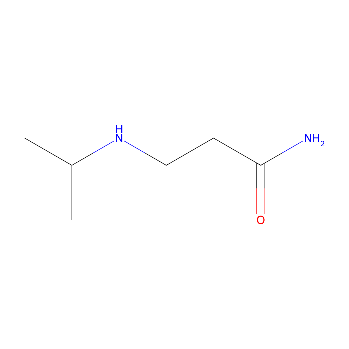 3-(Isopropylamino)propanamide molecular structure, CAS 20101-89-7