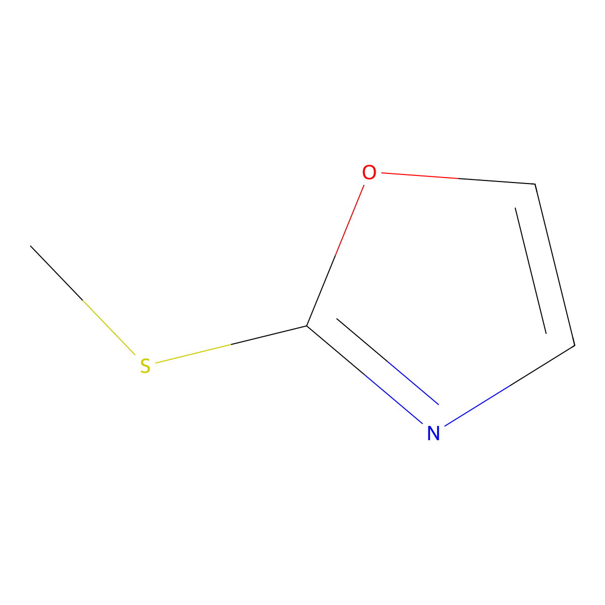 Oxazole, 2-(methylthio)- molecular structure, CAS 201017-90-5