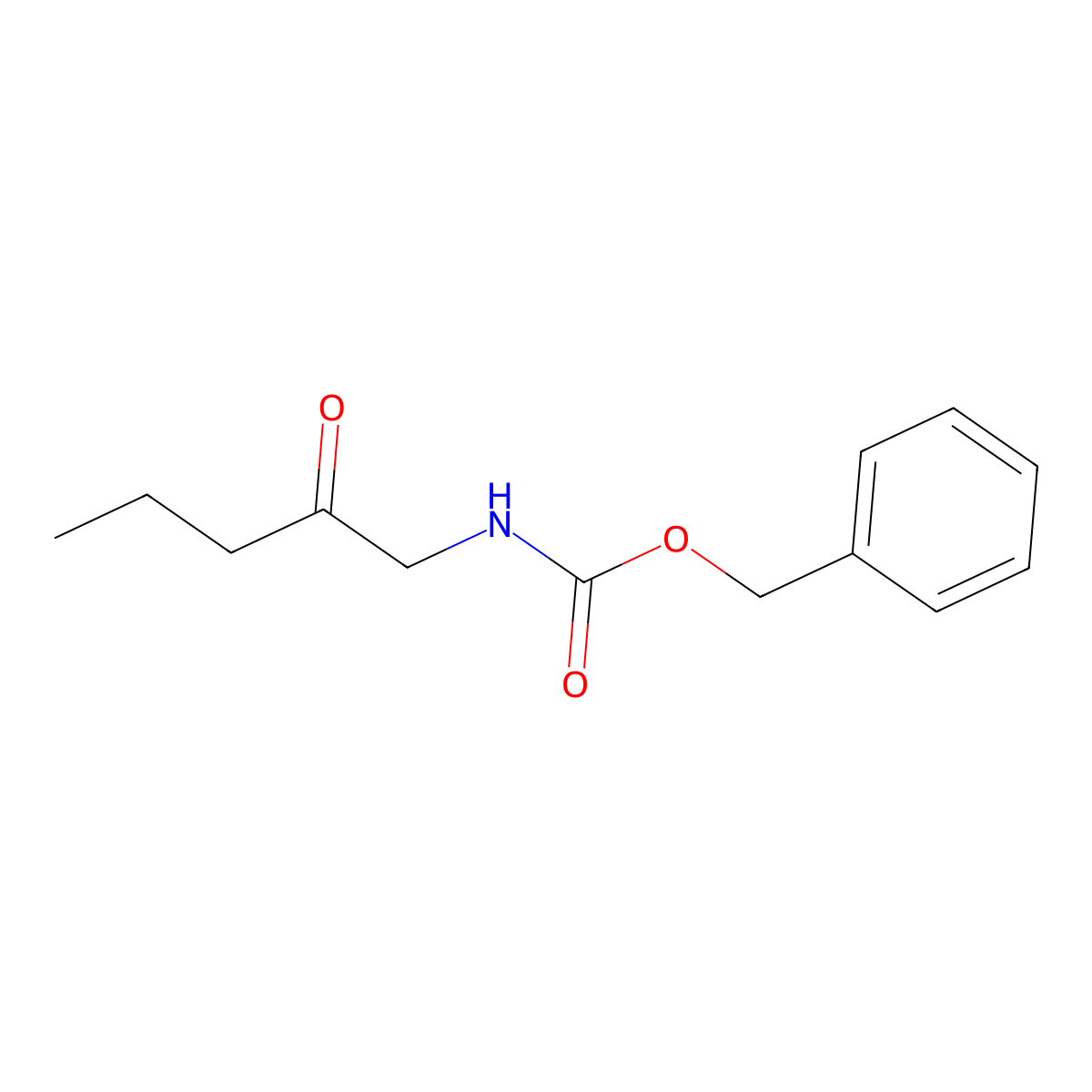 benzyl N-(2-oxopentyl)carbamate molecular structure, CAS 2010194-88-2