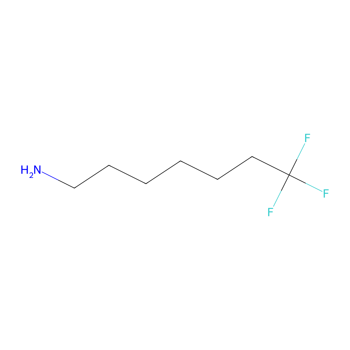 7,7,7-Trifluoro-heptylamine molecular structure, CAS 2010198-19-1