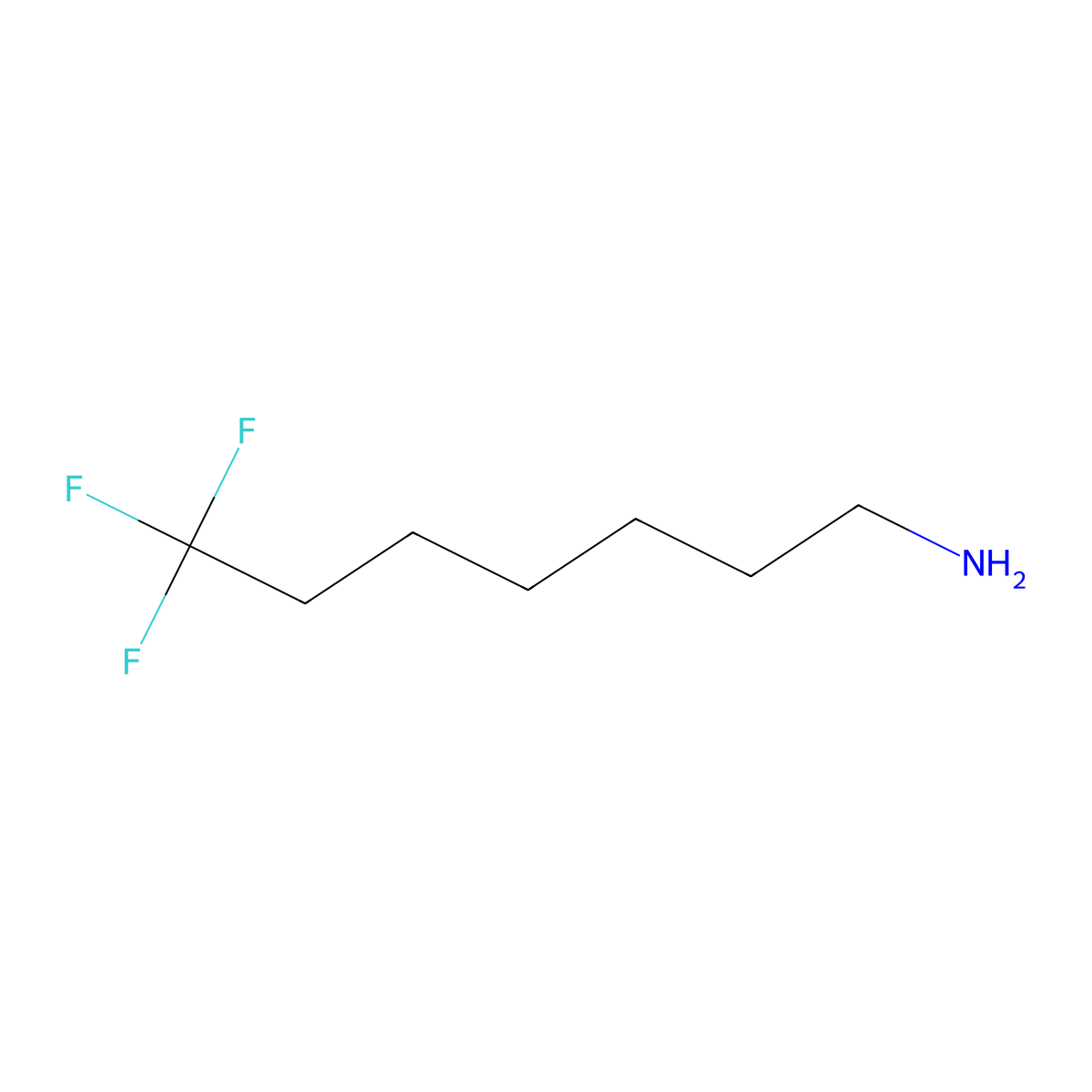 7,7,7-Trifluoro-heptylamine molecular structure, CAS 2010198-19-1