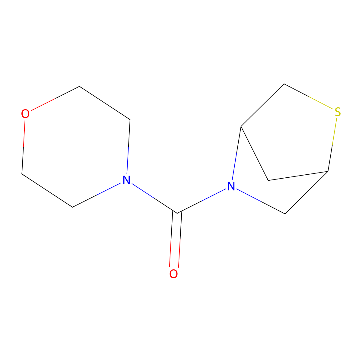 5-(Morpholine-4-carbonyl)-2-thia-5-azabicyclo[2.2.1]heptane molecular structure, CAS 2010227-60-6