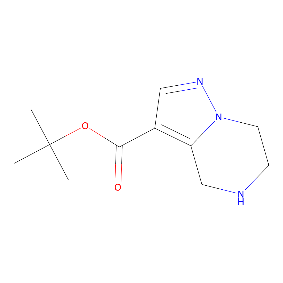 tert-butyl 4H,5H,6H,7H-pyrazolo[1,5-a]pyrazine-3-carboxylate molecular structure, CAS 2010289-72-0