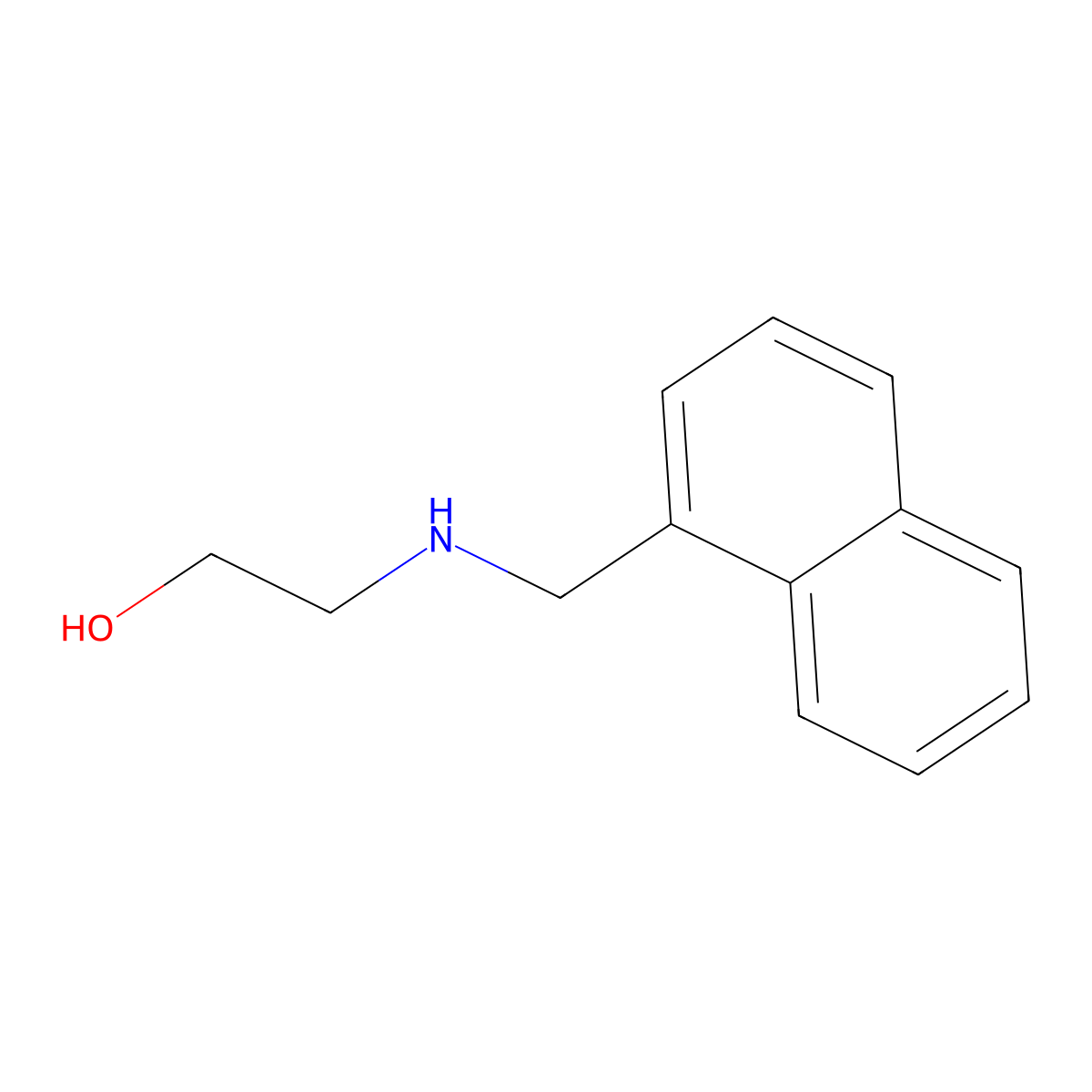 2-(Naphthalen-1-ylmethylamino)ethanol molecular structure, CAS 20103-08-6