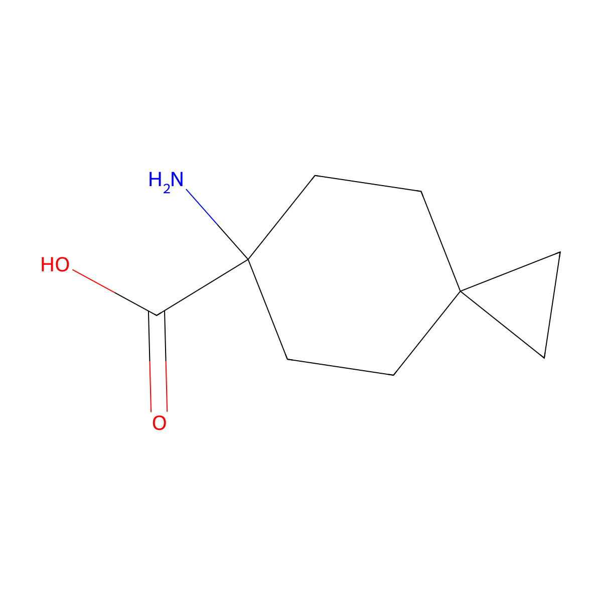 6-Aminospiro[2.5]octane-6-carboxylic acid molecular structure, CAS 2010353-60-1
