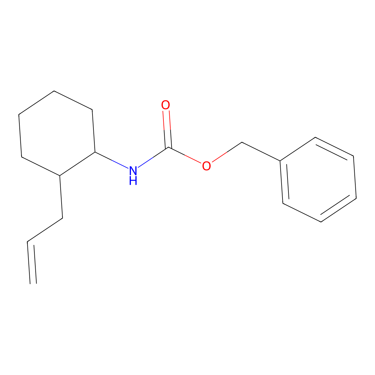 benzyl N-[2-(prop-2-en-1-yl)cyclohexyl]carbamate molecular structure, CAS 2010359-32-5