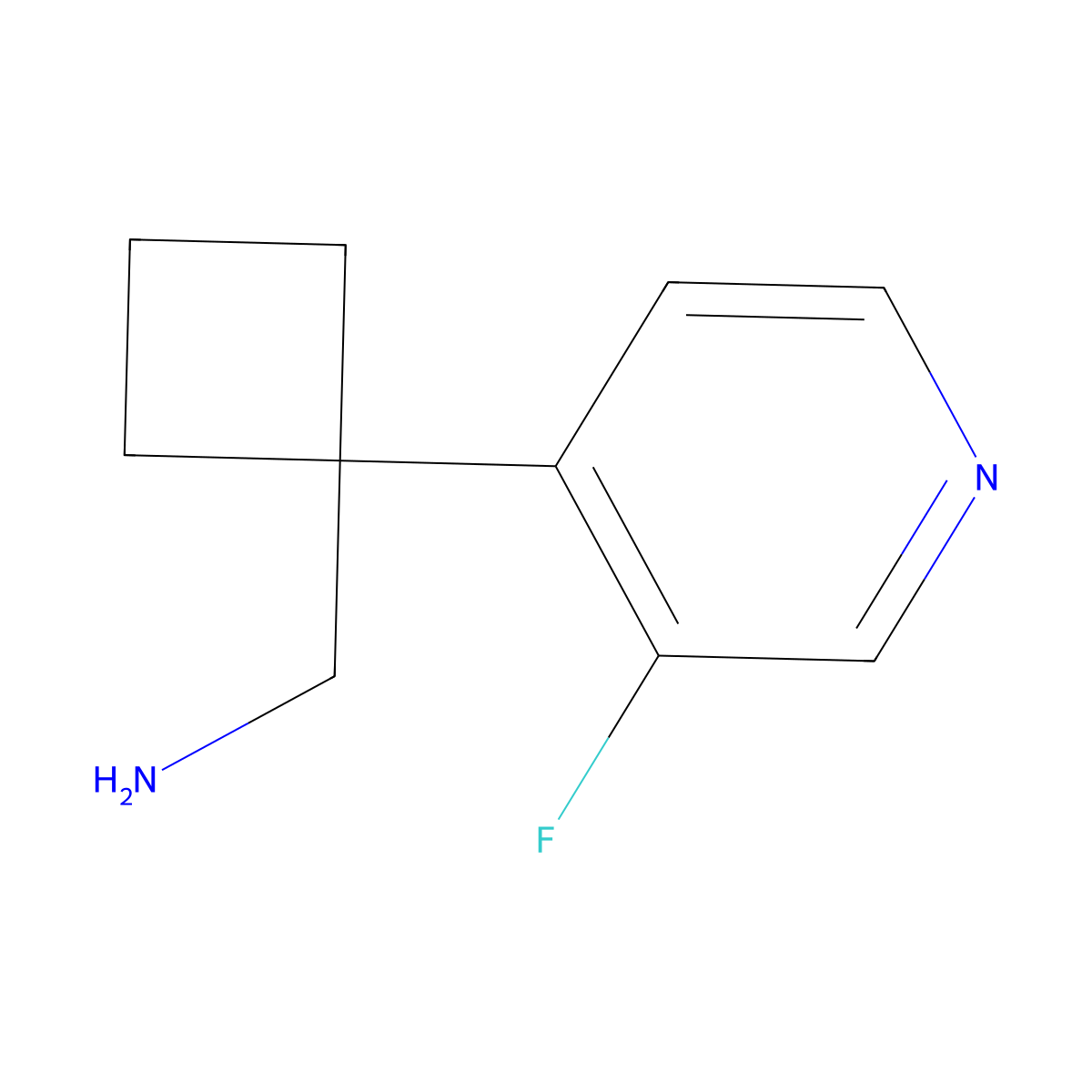 [1-(3-Fluoropyridin-4-yl)cyclobutyl]methanamine molecular structure, CAS 2010375-10-5