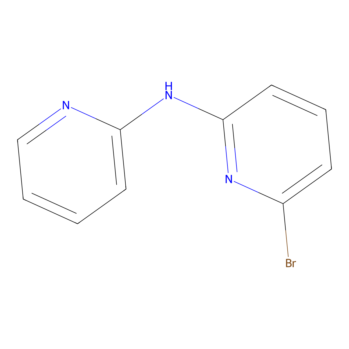 6-Bromo-N-(pyridin-2-YL)pyridin-2-amine molecular structure, CAS 201049-89-0