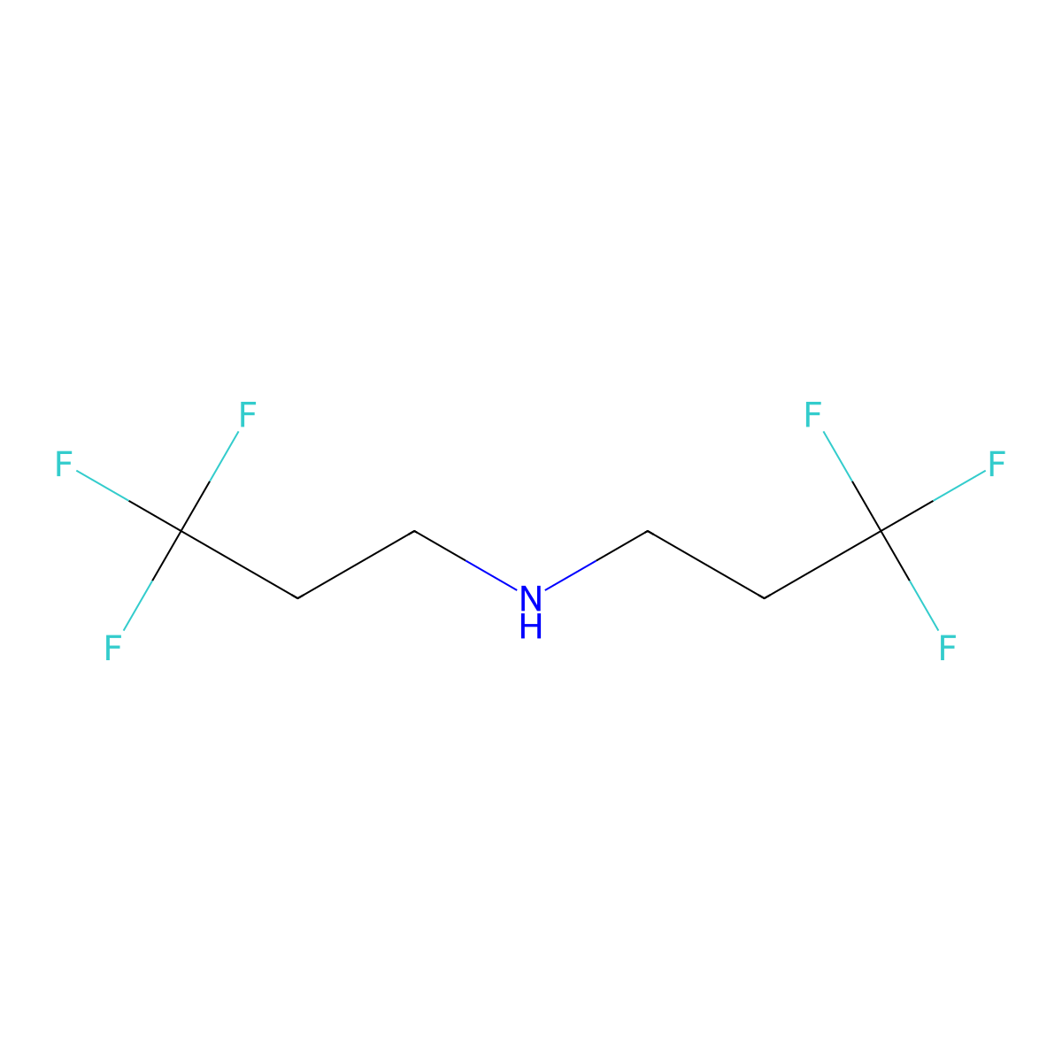 Bis(3,3,3-trifluoropropyl)amine molecular structure, CAS 201057-04-7