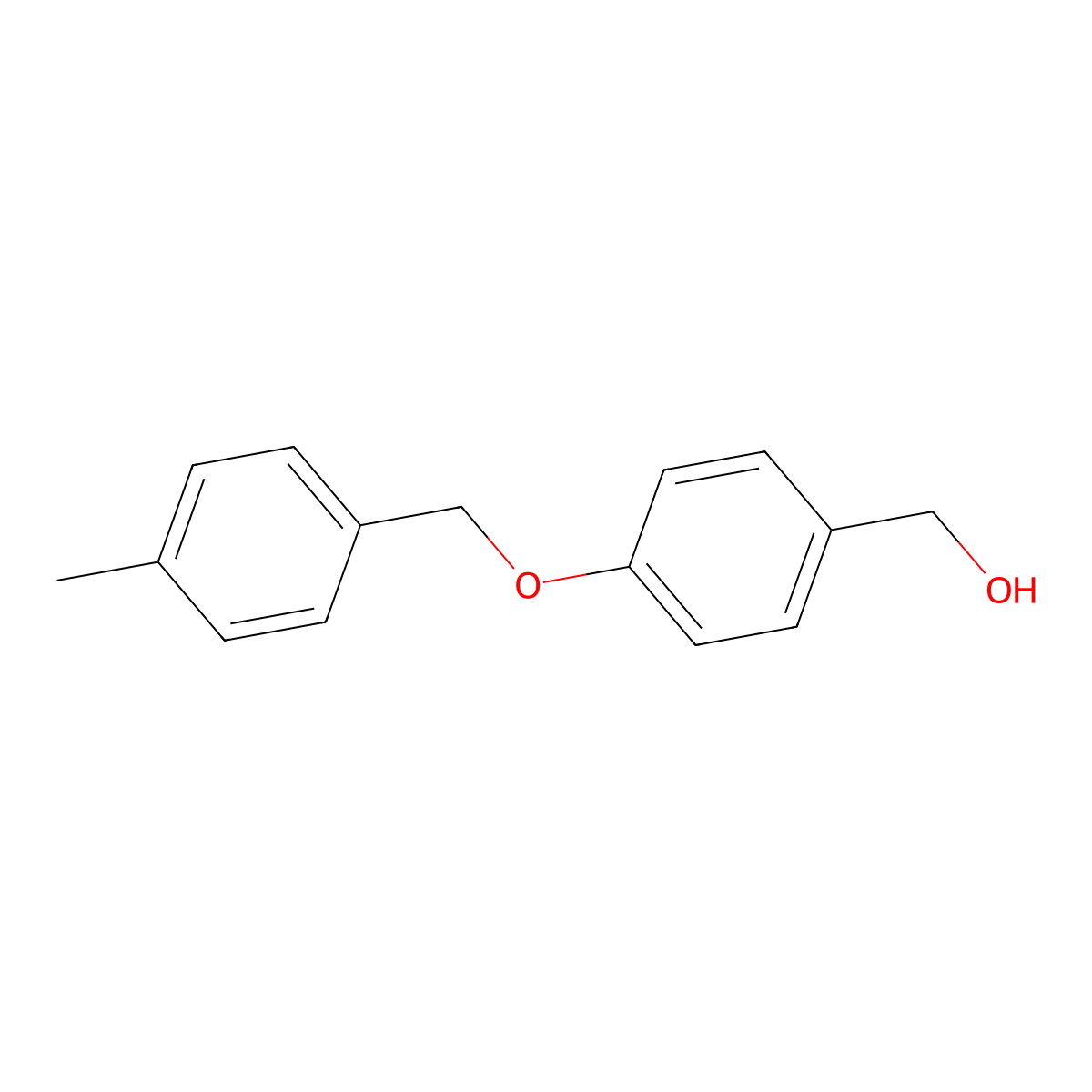 (4-((4-Methylphenyl)methoxy)phenyl)methanol molecular structure, CAS 201058-08-4