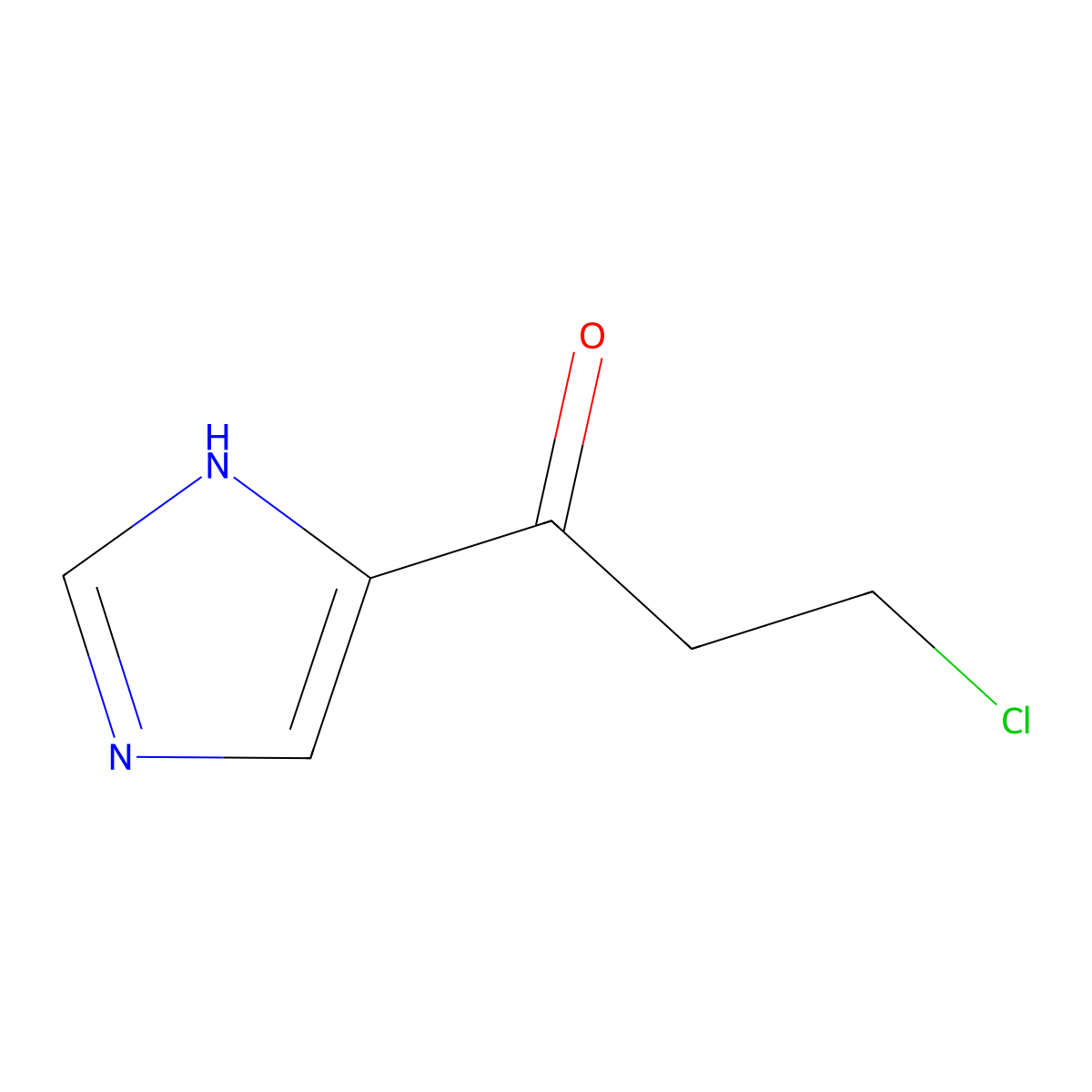 3-Chloro-1-(3H-imidazol-4-yl)-propan-1-one molecular structure, CAS 2010934-57-1