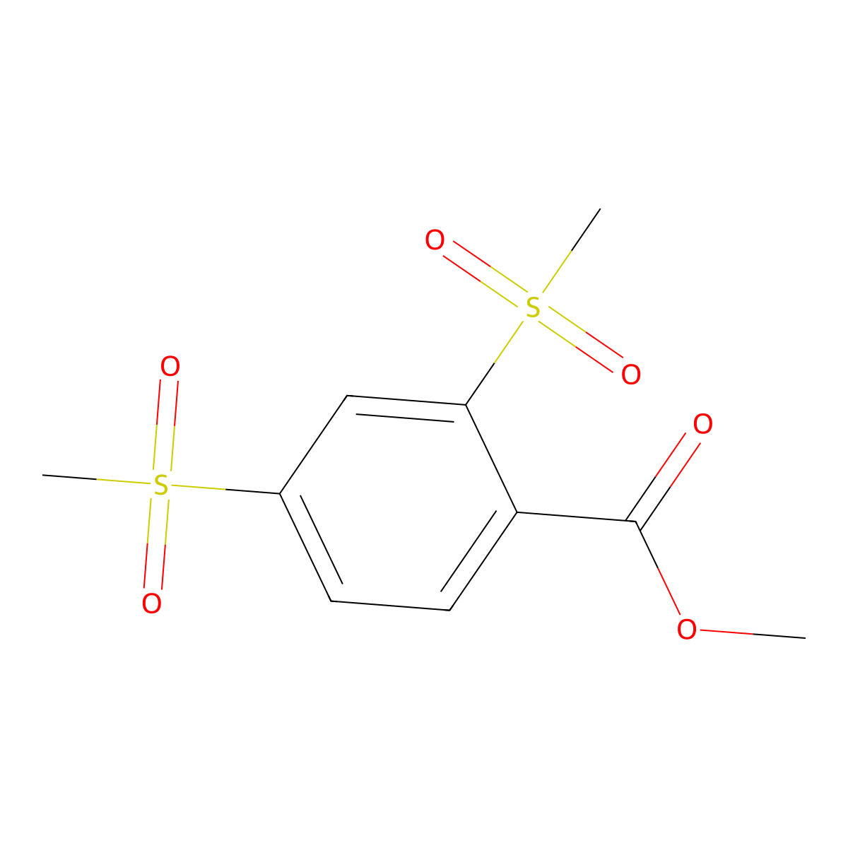 Methyl 2,4-bis(methylsulfonyl)benzoate molecular structure, CAS 2010955-49-2