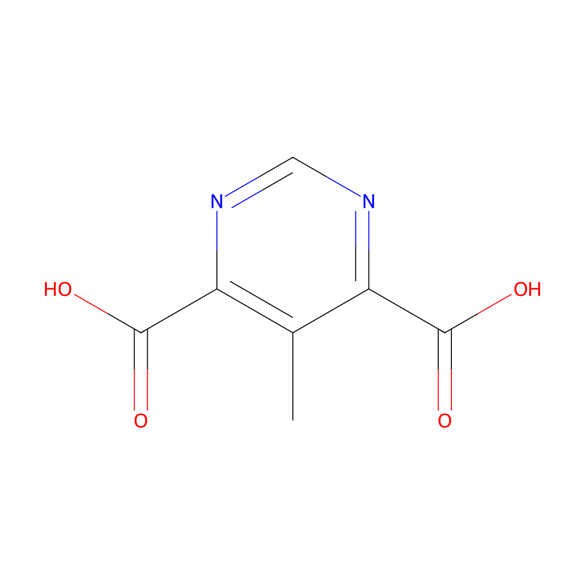 5-Methylpyrimidine-4,6-dicarboxylic acid molecular structure, CAS 2010958-16-2