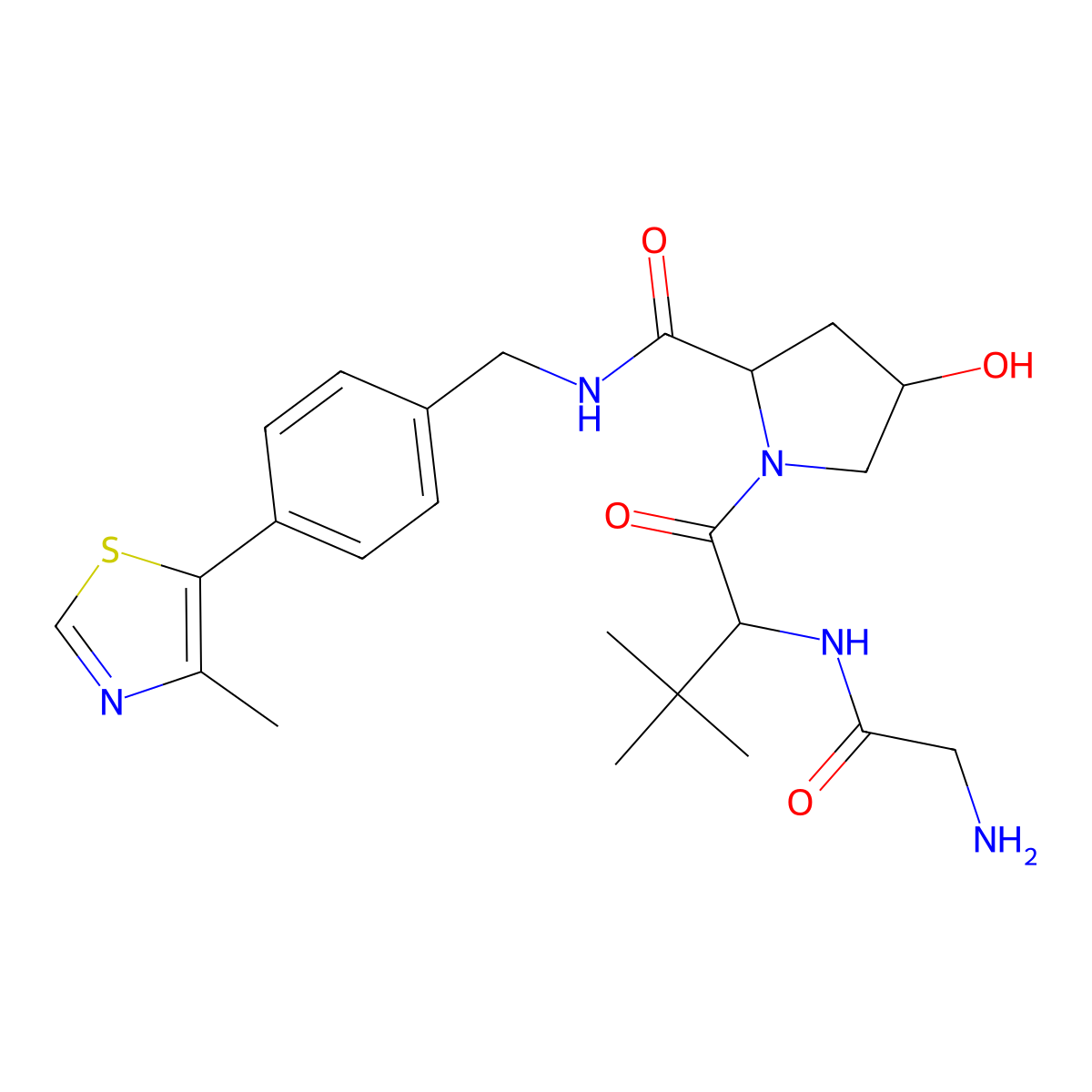 (S,R,S)-Ahpc-C1-NH2 molecular structure, CAS 2010986-20-4