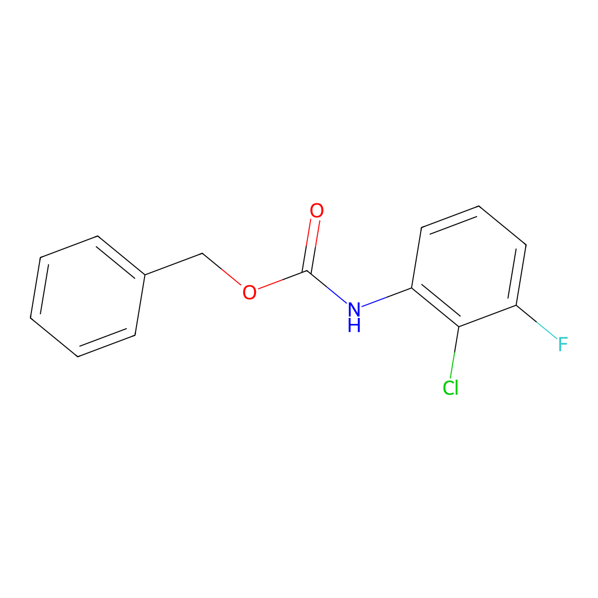 benzyl N-(2-chloro-3-fluorophenyl)carbamate molecular structure, CAS 2010987-62-7