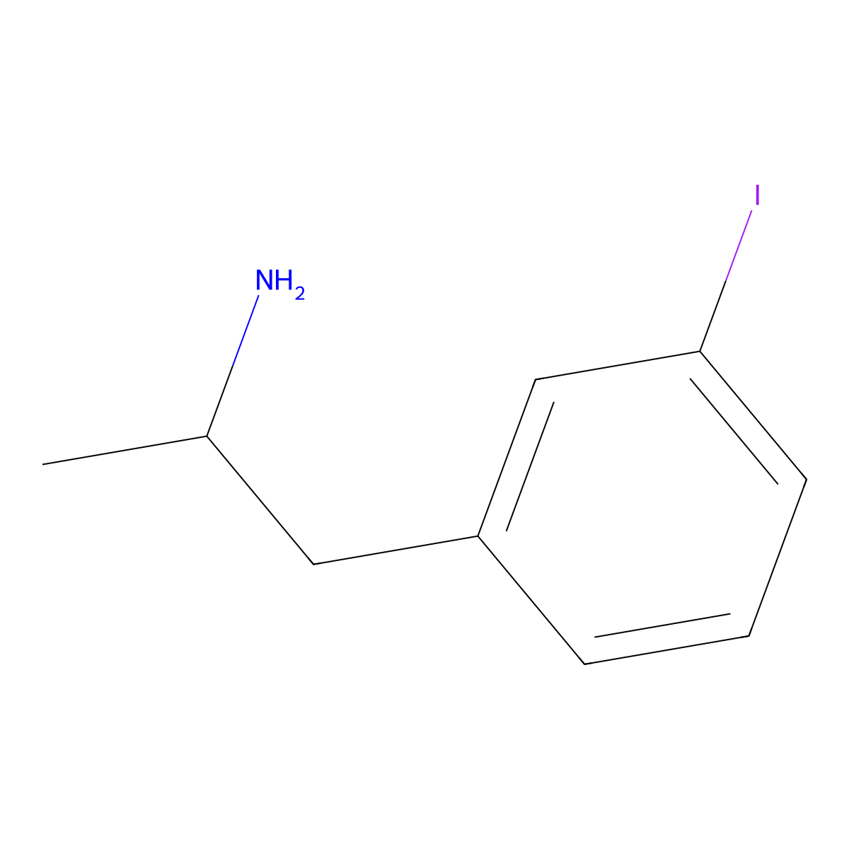 1-(3-Iodophenyl)propan-2-amine molecular structure, CAS 20110-28-5