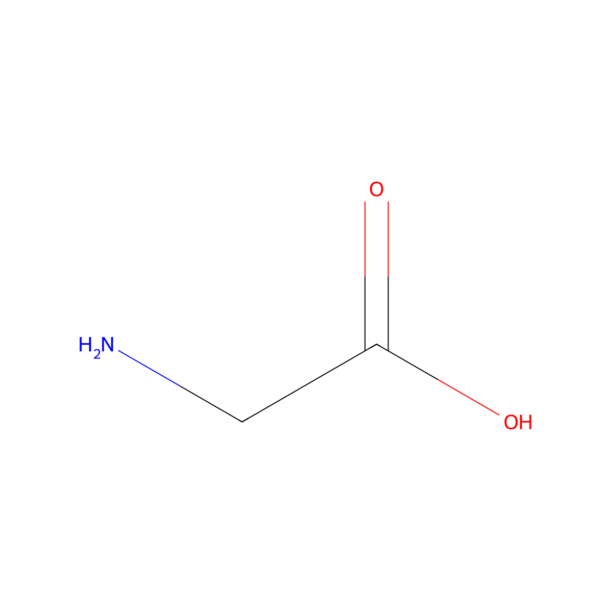 Glycine-1-13C molecular structure, CAS 20110-59-2