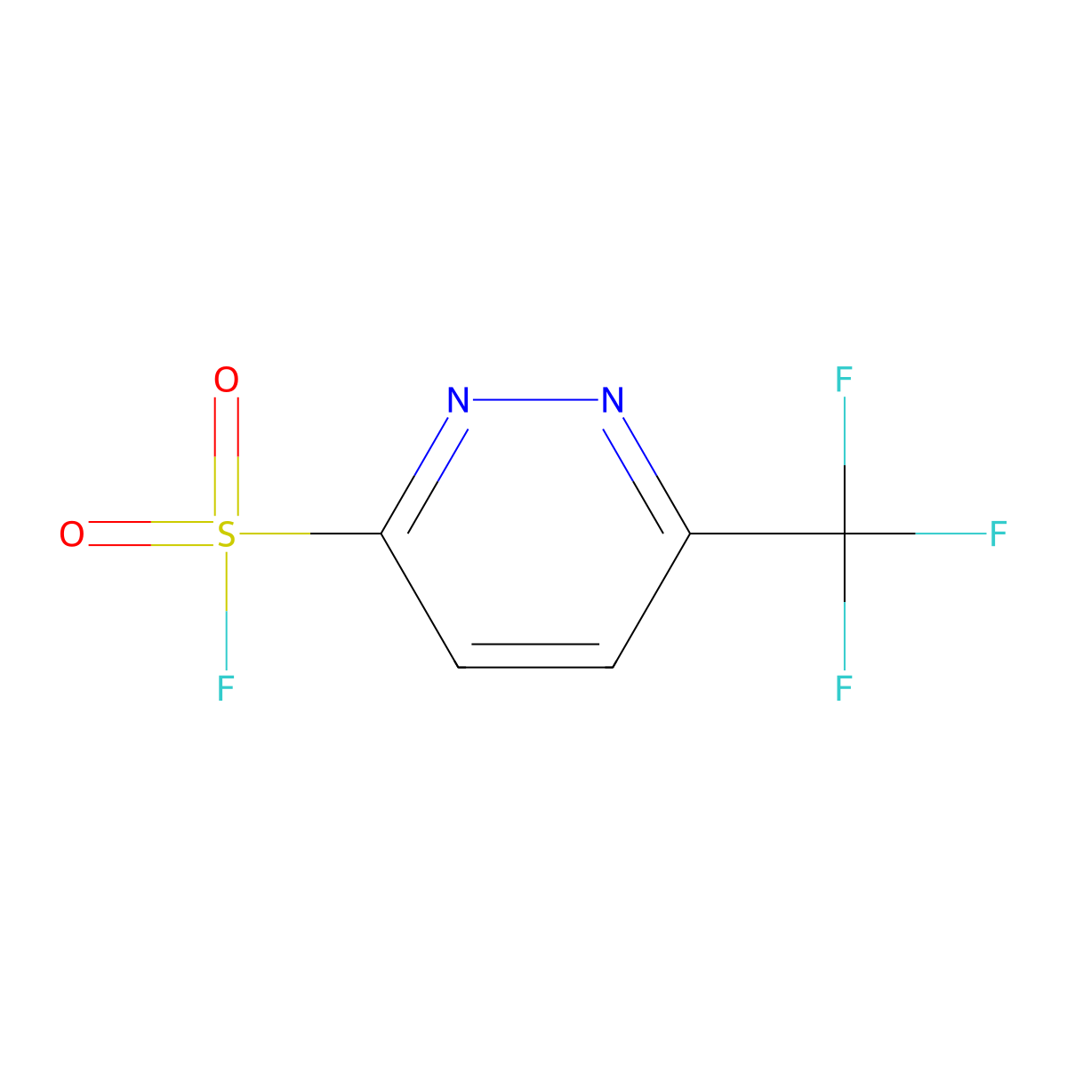 6-(Trifluoromethyl)pyridazine-3-sulfonyl fluoride molecular structure, CAS 2011091-72-6