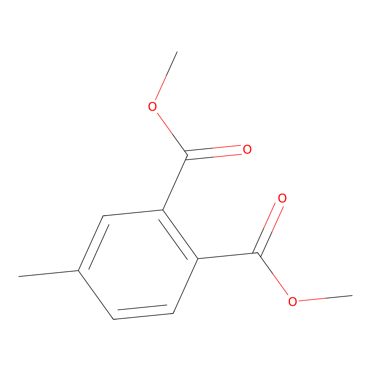 Dimethyl 4-methylphthalate molecular structure, CAS 20116-65-8