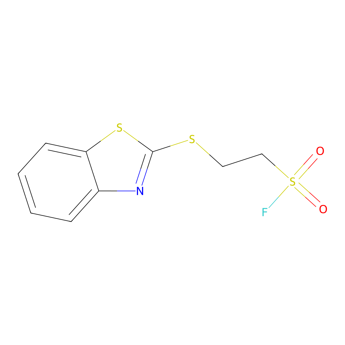 2-(1,3-Benzothiazol-2-ylsulfanyl)ethanesulfonyl fluoride molecular structure, CAS 201160-36-3