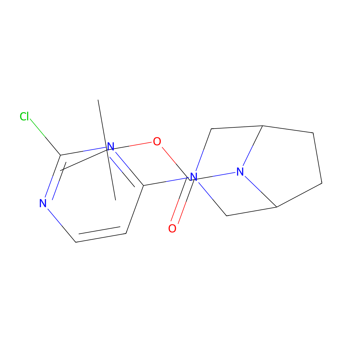 tert-Butyl 3-(2-chloropyrimidin-4-yl)-3,8-diazabicyclo[3.2.1]octane-8-carboxylate molecular structure, CAS 201162-46-1