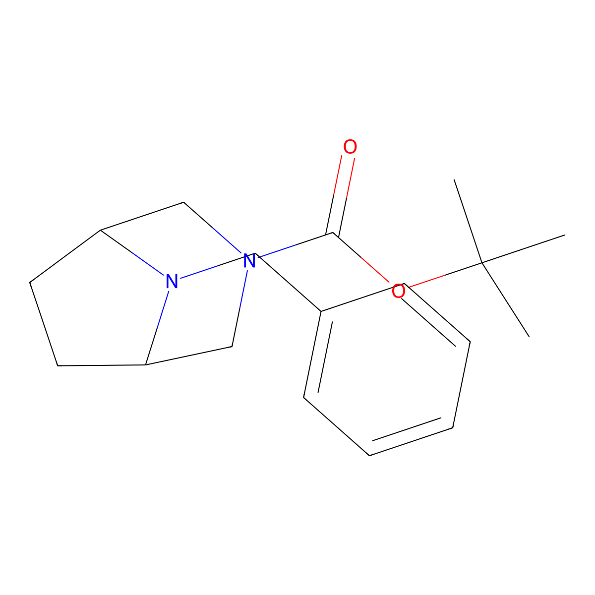 tert-Butyl 8-benzyl-3,8-diazabicyclo[3.2.1]octane-3-carboxylate molecular structure, CAS 201162-52-9