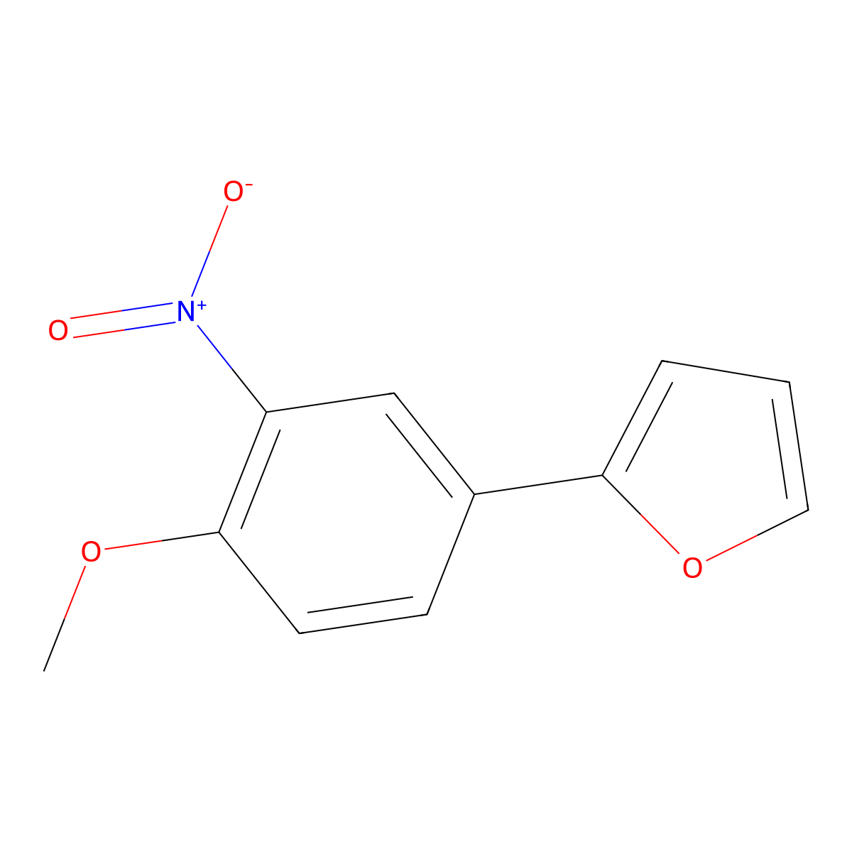 2-(4-Methoxy-3-nitrophenyl)furan molecular structure, CAS 2011708-47-5