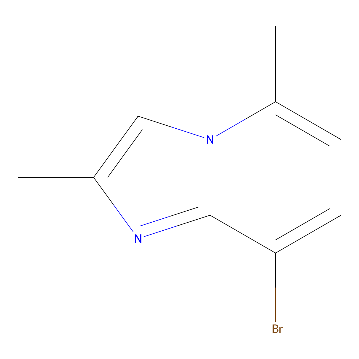 8-Bromo-2,5-dimethylimidazo[1,2-a]pyridine molecular structure, CAS 2011710-00-0