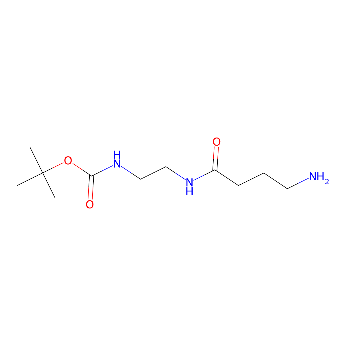 tert-butyl N-[2-(4-aminobutanamido)ethyl]carbamate molecular structure, CAS 2011755-69-2