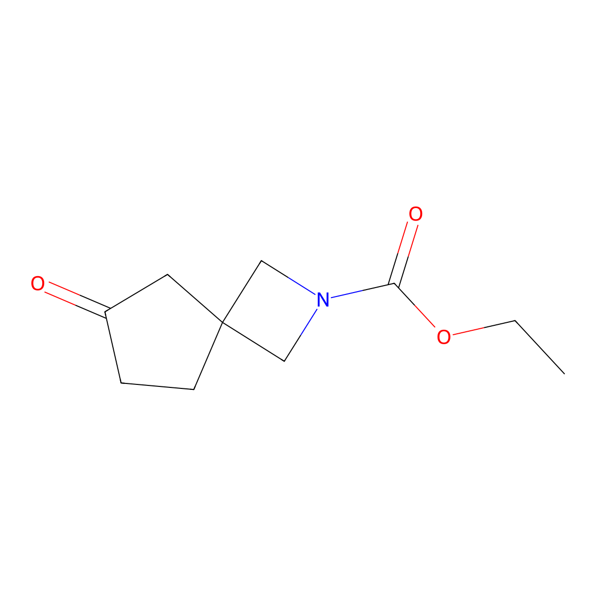 Ethyl 6-oxo-2-azaspiro[3.4]octane-2-carboxylate molecular structure, CAS 2011798-97-1