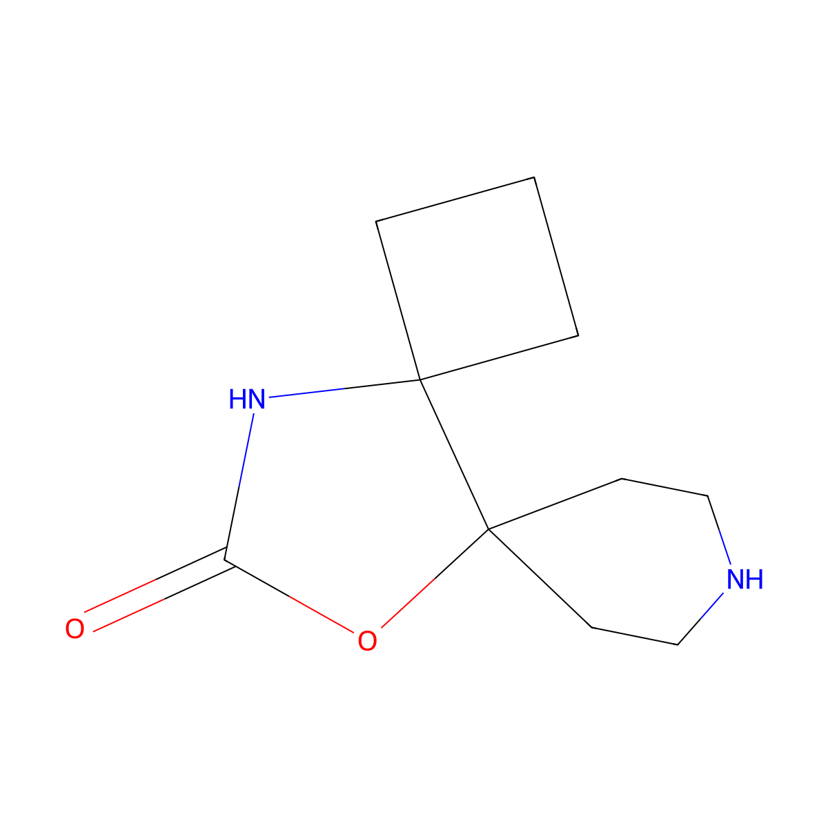 11-Oxa-8,13-diazadispiro[3.0.5^{5}.3^{4}]tridecan-12-one molecular structure, CAS 2011799-02-1