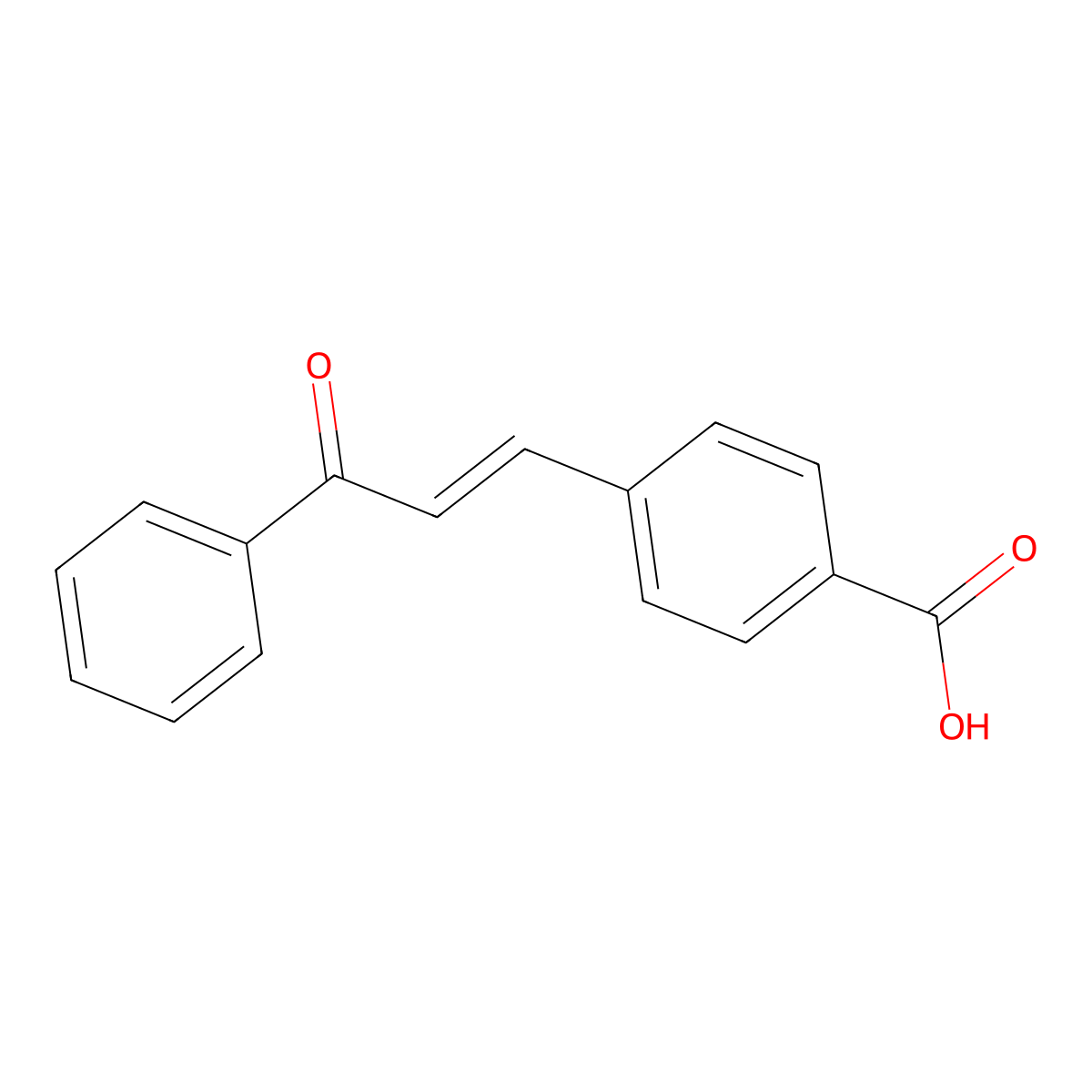 4-Carboxychalcone molecular structure, CAS 20118-38-1