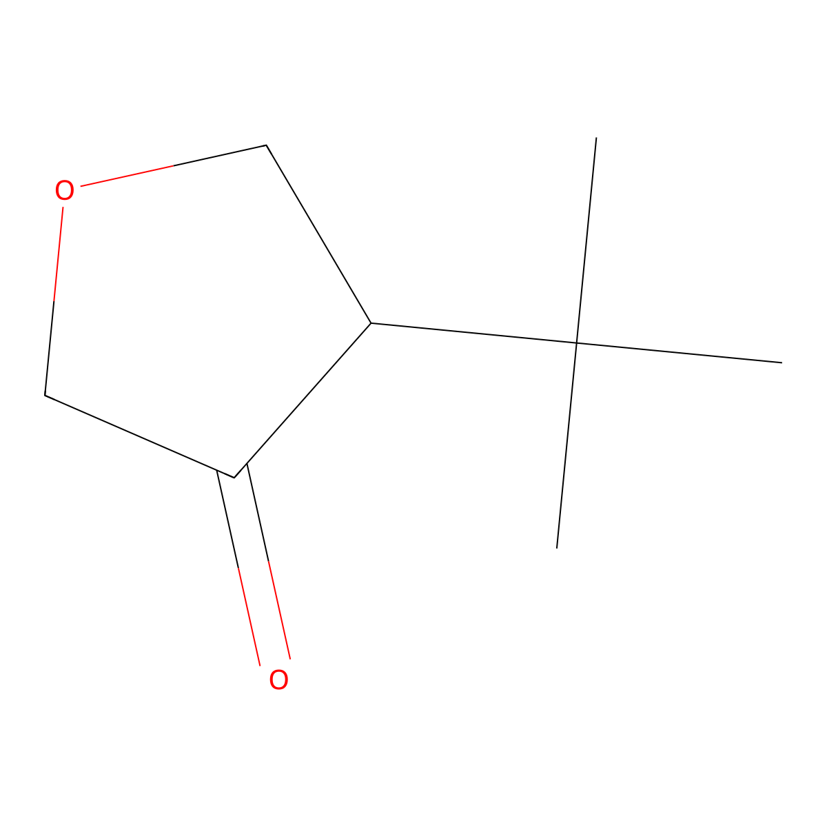 4-Tert-butyloxolan-3-one molecular structure, CAS 2011865-87-3