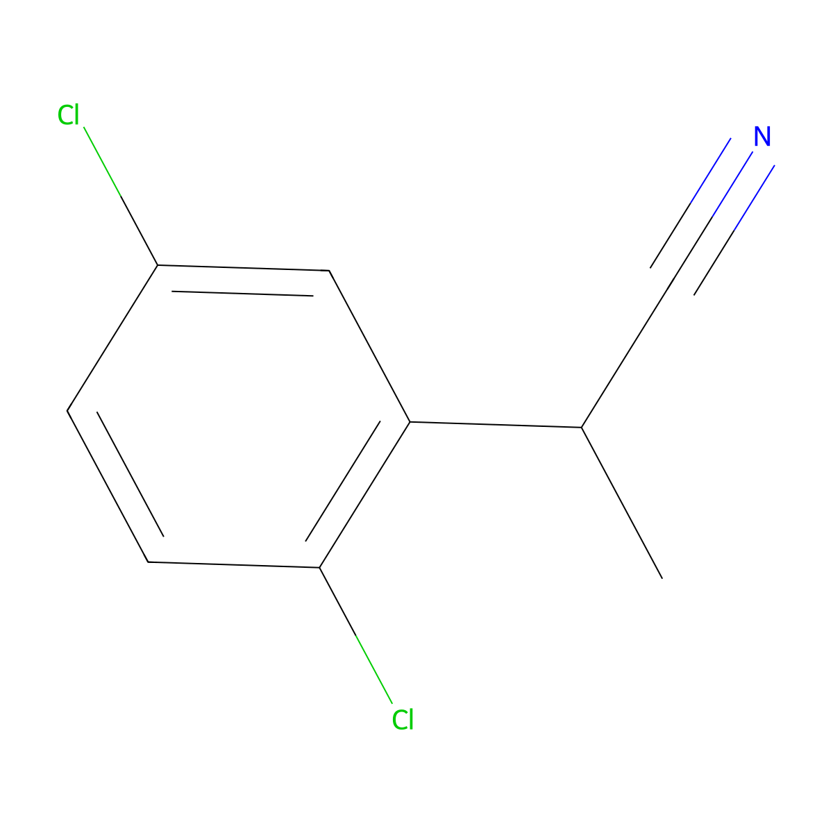 2-(2,5-Dichlorophenyl)propanenitrile molecular structure, CAS 2012-84-2