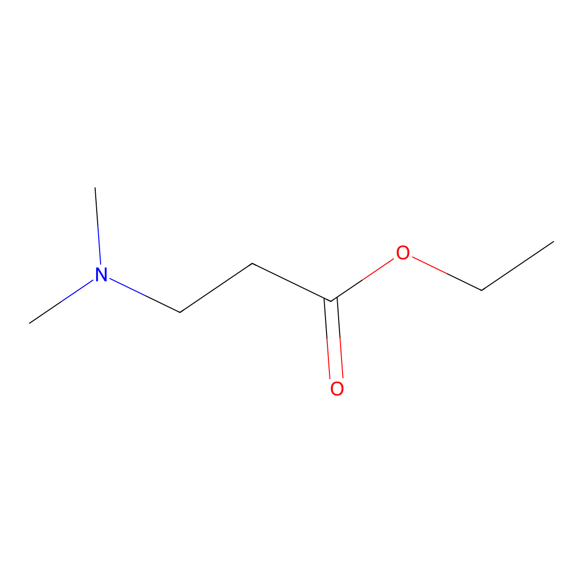 beta-Alanine, N,N-dimethyl-, ethyl ester molecular structure, CAS 20120-21-2
