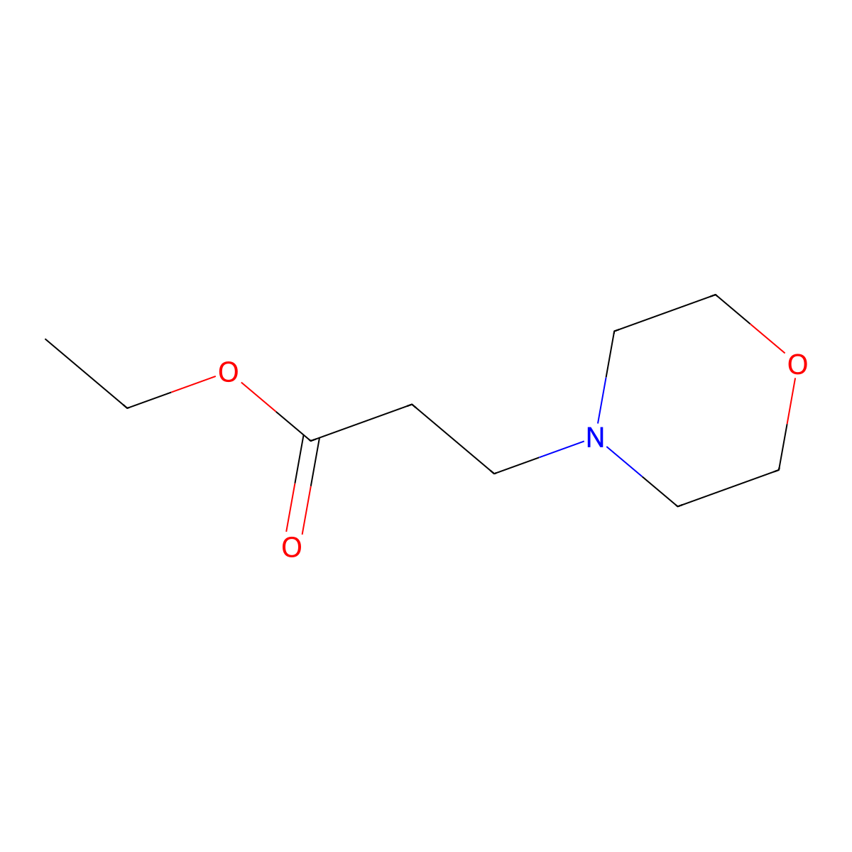 Ethyl 4-morpholinepropionate molecular structure, CAS 20120-24-5