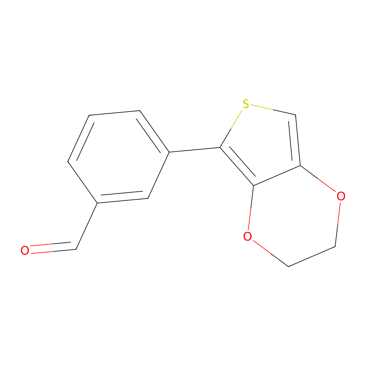 3-(2,3-Dihydrothieno[3,4-b]-1,4-dioxin-5-yl)benzaldehyde molecular structure, CAS 2012184-72-2