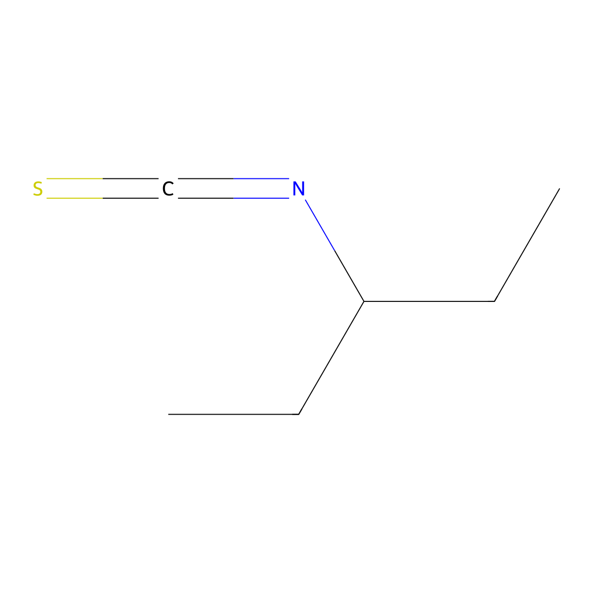 3-Isothiocyanatopentane molecular structure, CAS 201224-89-7
