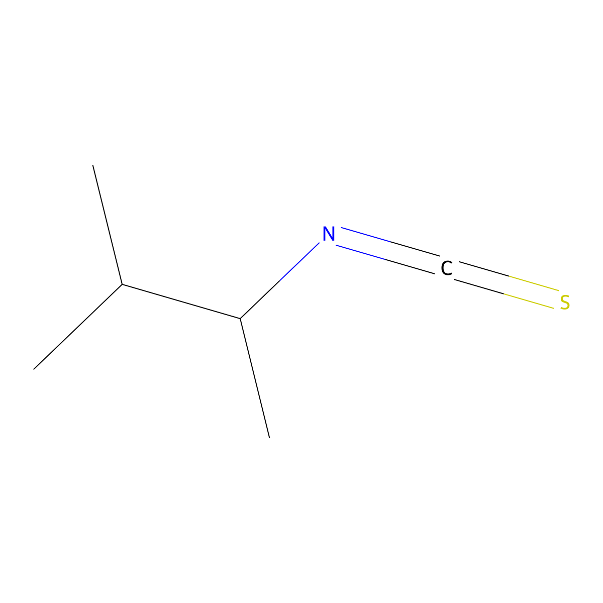 2-Isothiocyanato-3-methylbutane molecular structure, CAS 201224-92-2