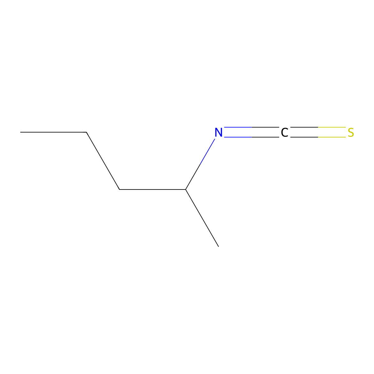 2-Isothiocyanatopentane molecular structure, CAS 201224-94-4