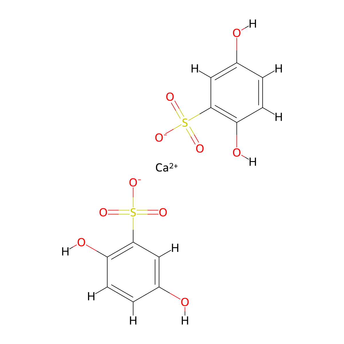 Calcium Dobesilate molecular structure, CAS 20123-80-2